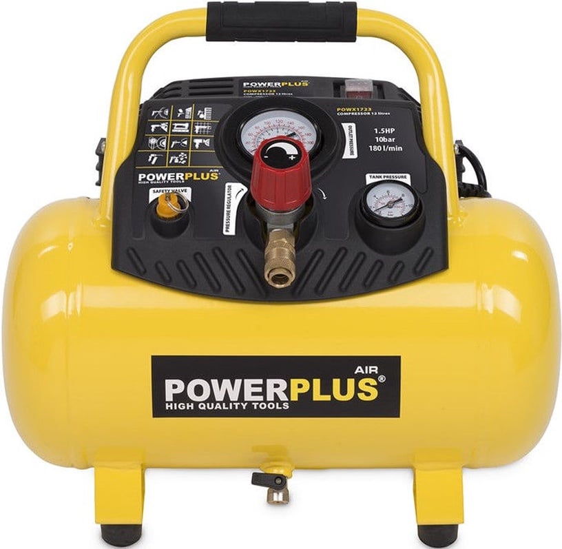 Воздушный компрессор Powerplus POWX1723, 1100 Вт