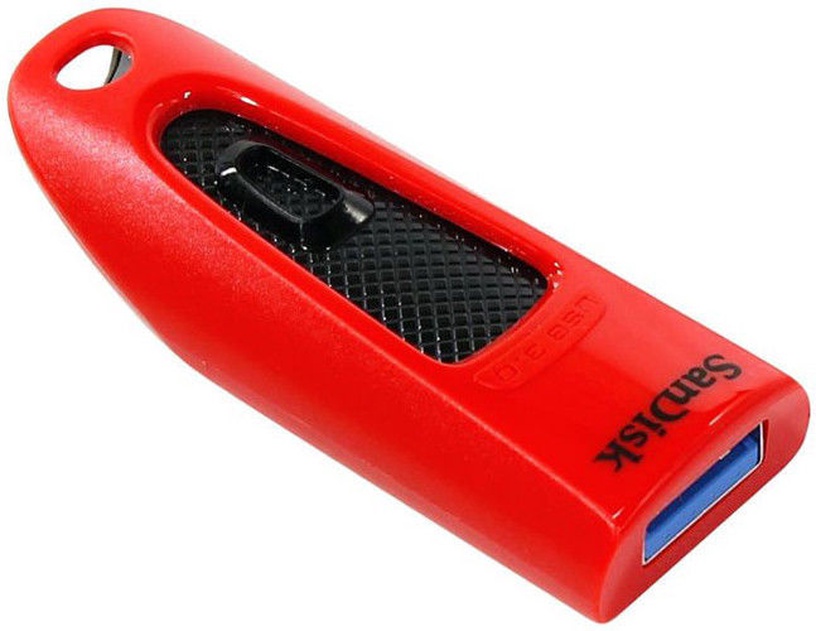USB zibatmiņa SanDisk Ultra, sarkana, 64 GB