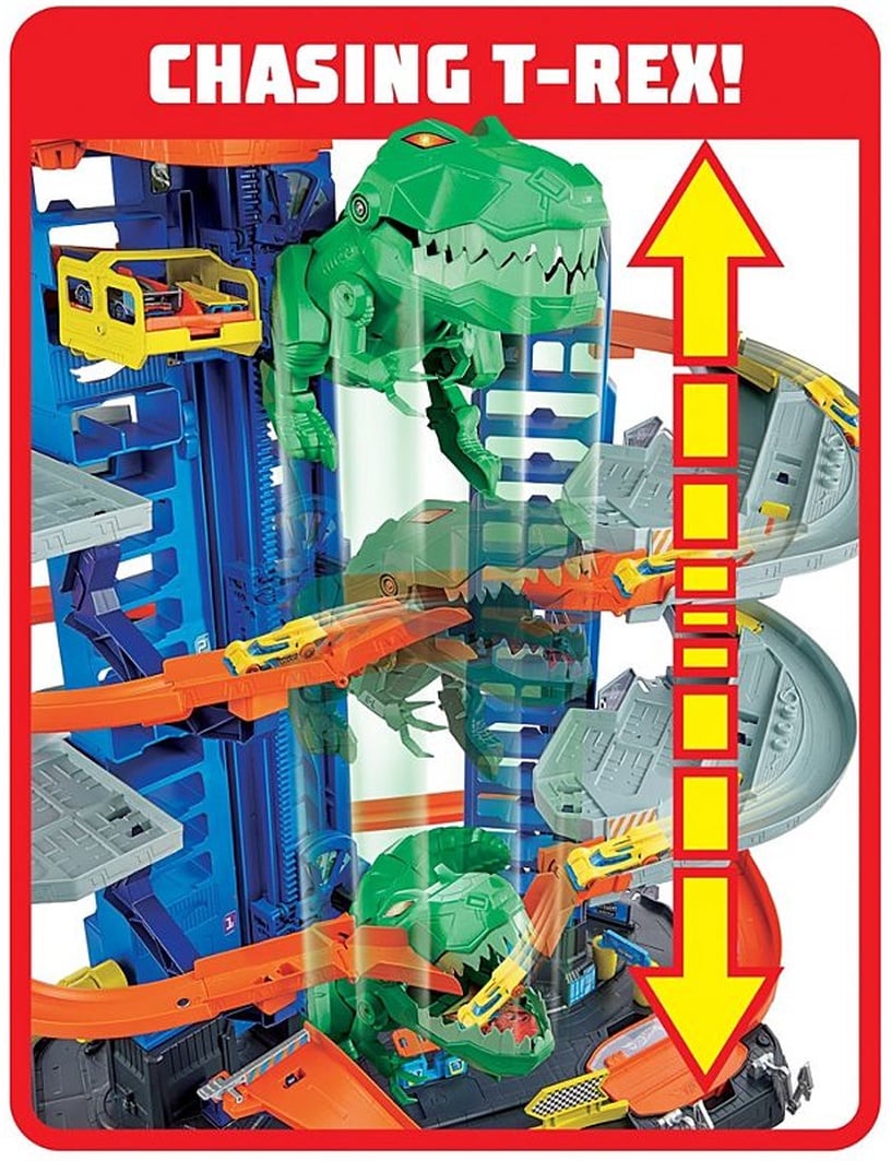 Transporta rotaļlietu komplekts Mattel Hot Wheels City Ultimate Garage GJL14, daudzkrāsaina
