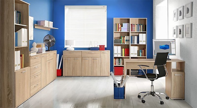 Комод Domoletti Niko NIKK34-D30F, коричневый, 89.6 см x 29.1 см x 81.7 см