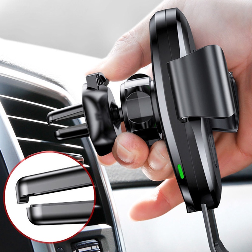 Auto telefona turētājs Baseus Gravity With Qi Charger, 4 - 6.5 "