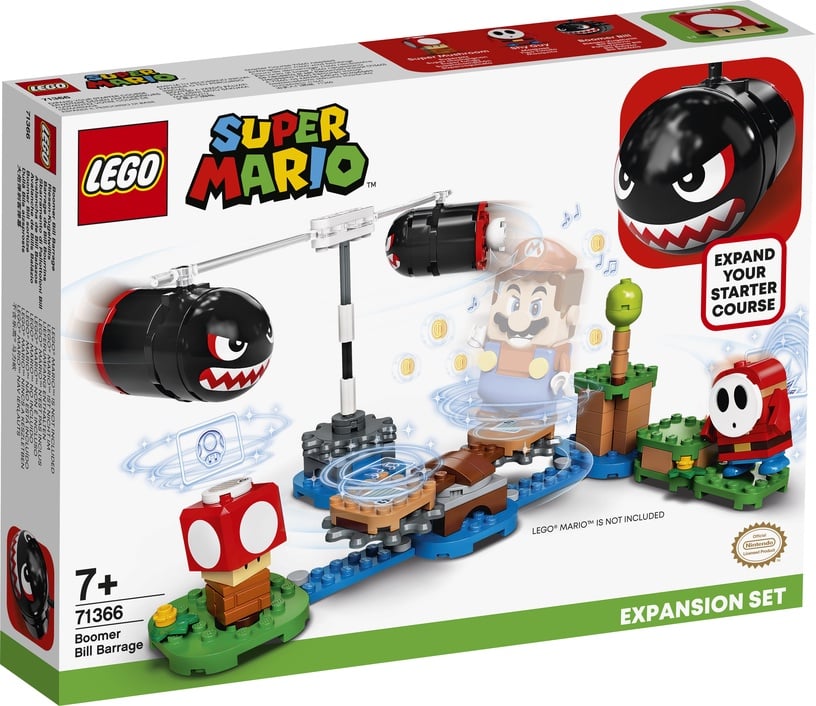 Konstruktors LEGO® Super Mario Būmera Bila aizsprosta paplašinājuma maršruts 71366, 132 gab.