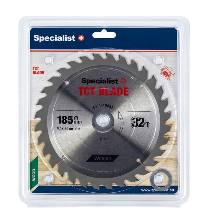 Zāģripa Specialist+, 185 mm x 30 mm