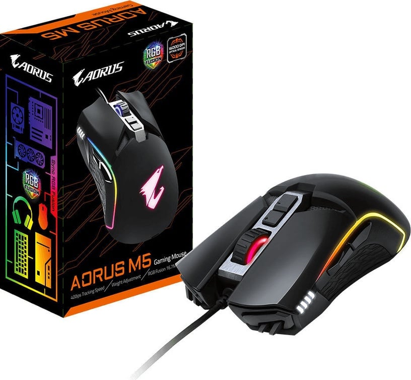 Игровая мышь Gigabyte AORUS M5, черный