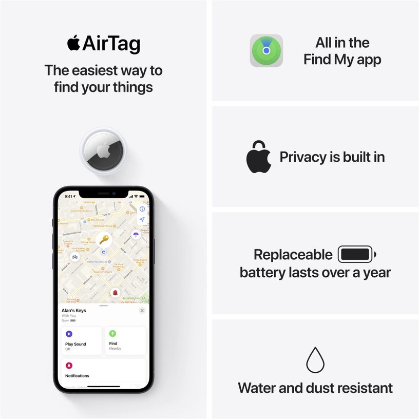 AirTag objektu lokators Apple AirTag (1 Pack)