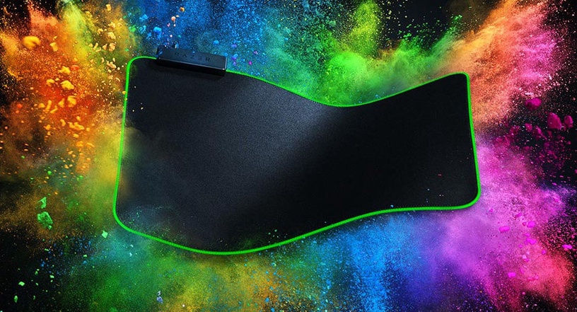 Peles paliktnis Razer, 13 cm x 92 cm x 0.3 cm, melna
