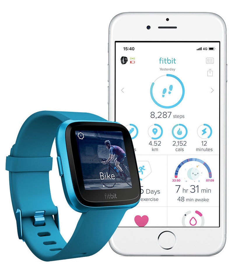Nutikell Fitbit Versa Lite, sinine