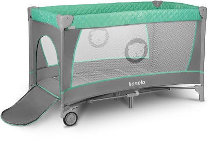 Детская кроватка Lionelo, бирюзовый