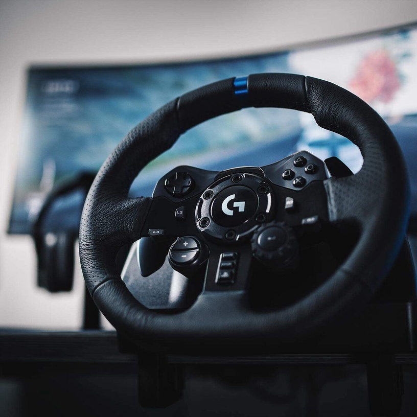 Игровой руль Logitech G923 PS4 / PC, черный