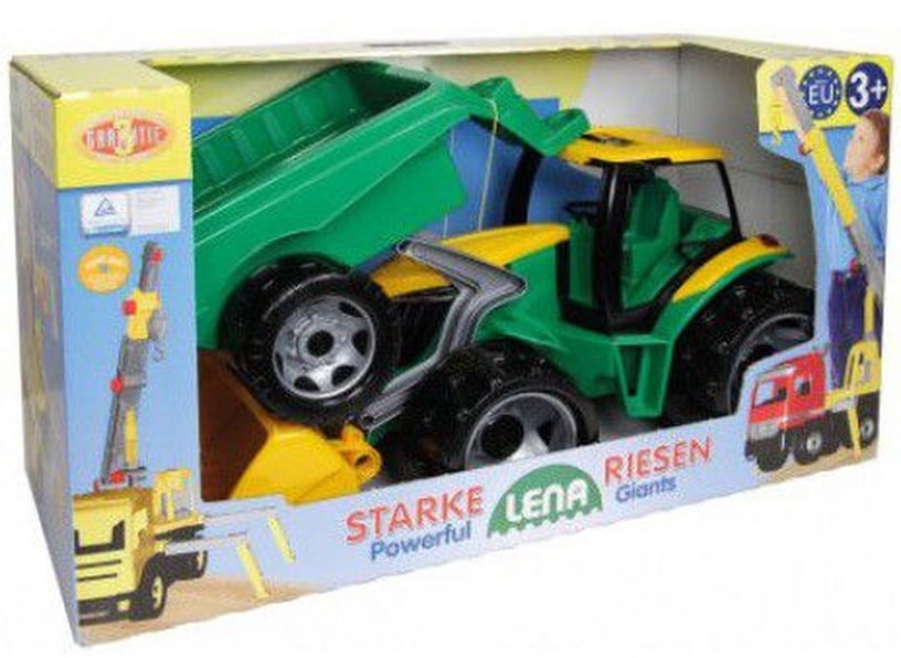 Rotaļlietu smagā tehnika Lena 2123, dzeltena/zaļa