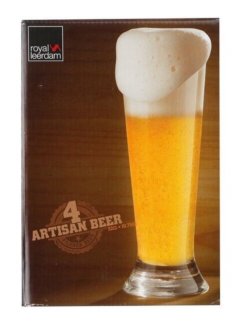 Набор пивных бокалов Royal Leerdam Artisan, стекло, 0.32 л, 4 шт.