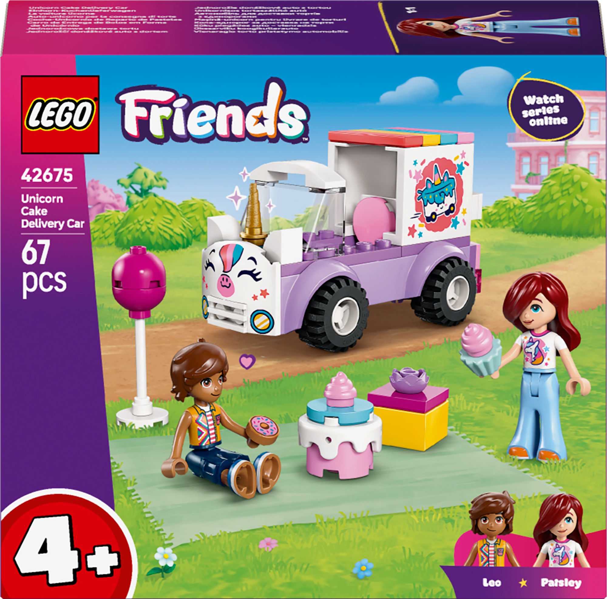 Konstruktor LEGO® Friends Ükssarviku koogikullerauto 42675, 67 tk - K-rauta