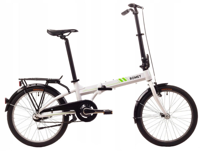 Jalgratas kokkuklapitavad Romet, 20 ", 11" raam, valge