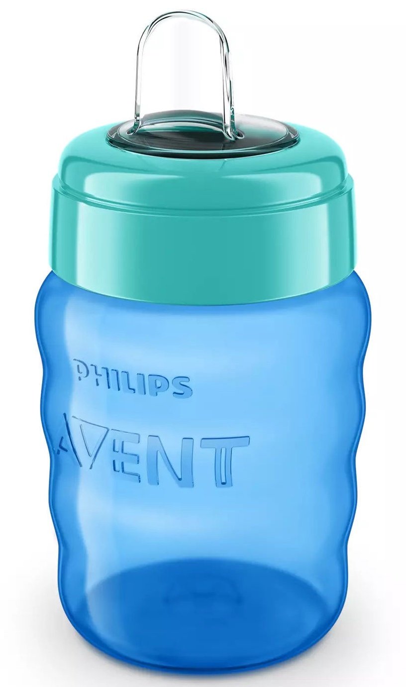 Чашка с носиком Philips Avent, 260 мл, 9 мес., пластик, синий