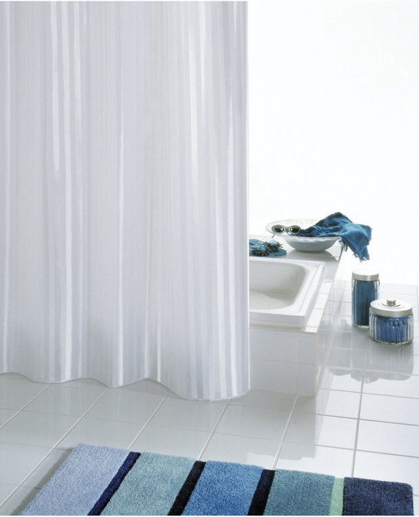 Vannitoakardin Ridder Satin 47851, valge, 200 cm x 180 cm