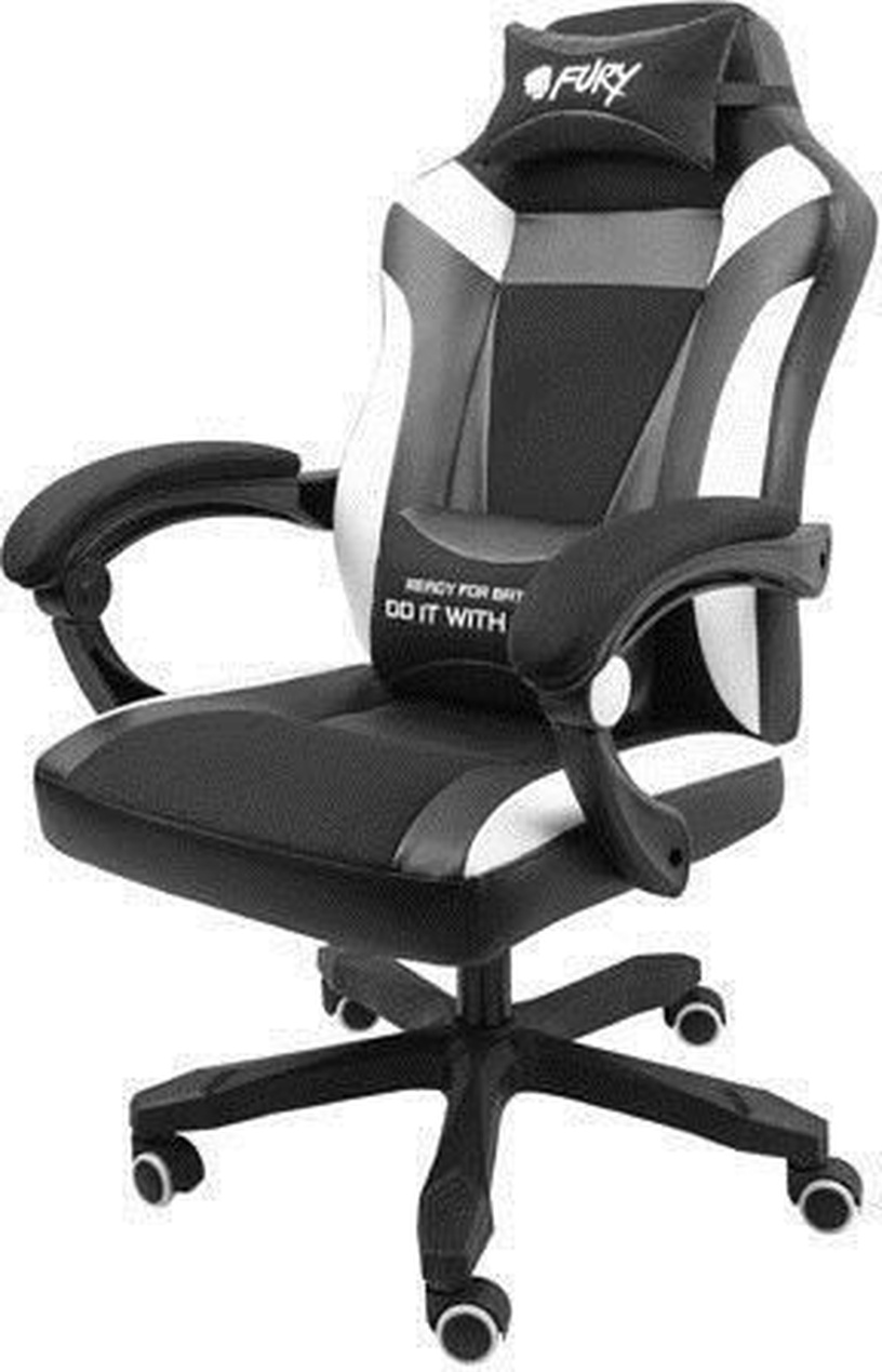 Mängutoolid Natec Fury Avenger, valge/must