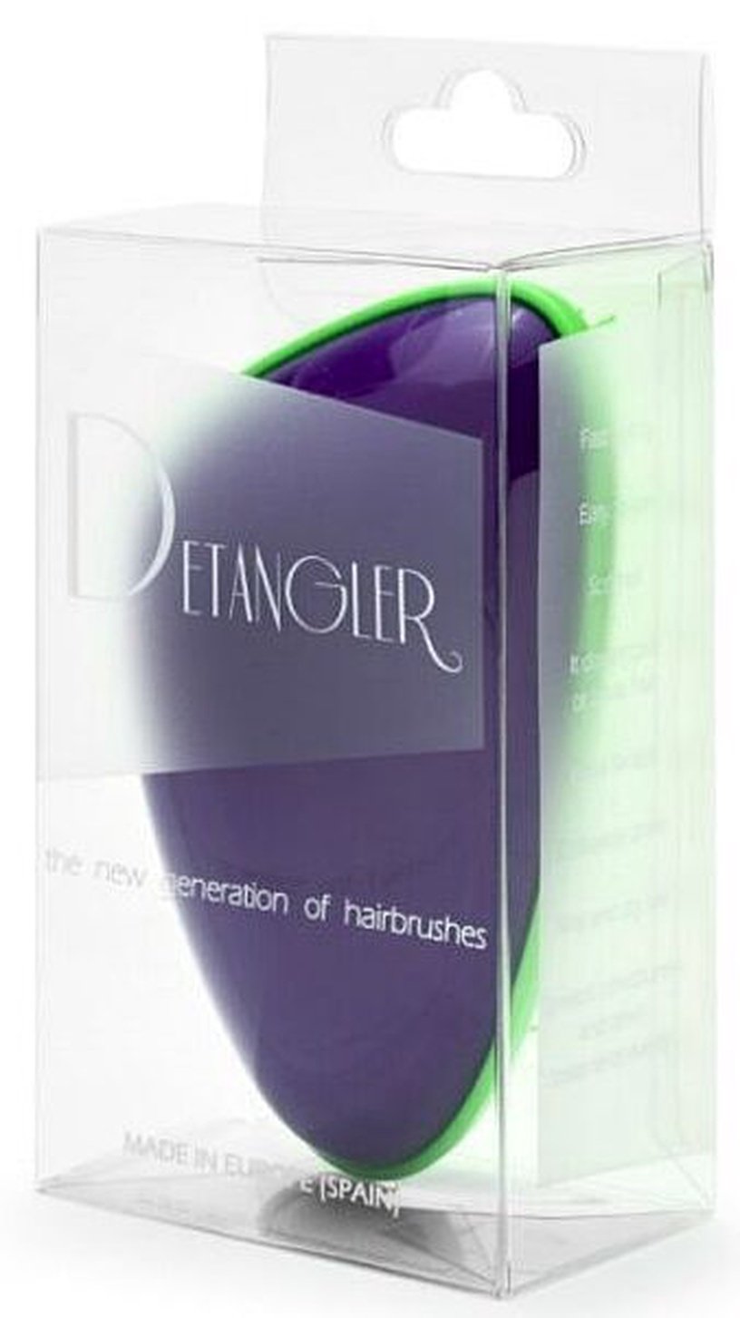Щетка для волос Dessata Detangler, зеленый/фиолетовый