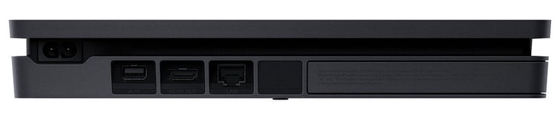 Mängu arvuti Sony PlayStation 4 Slim, Ethernet LAN (RJ-45) / 3.5 mm (AUX) / Wi-Fi / Wi-Fi Direct / Audio Out / Bluetooth 2.1, 1 TB
