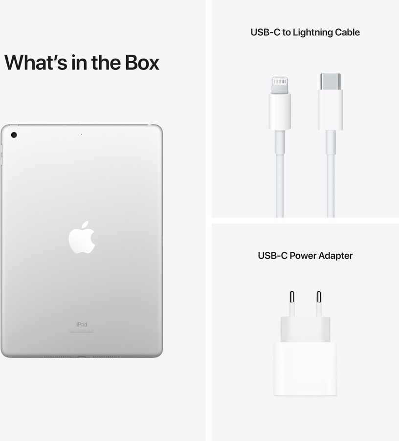 Планшетный компьютер Apple iPad 9, 10.2″, 4GB/64GB, серебристый