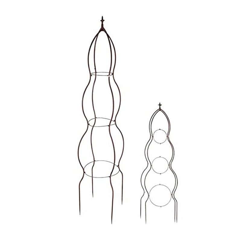 Auga atbalsts Esschert Design PY67, 48 cm x 48 cm, 169 cm, metāls, brūna