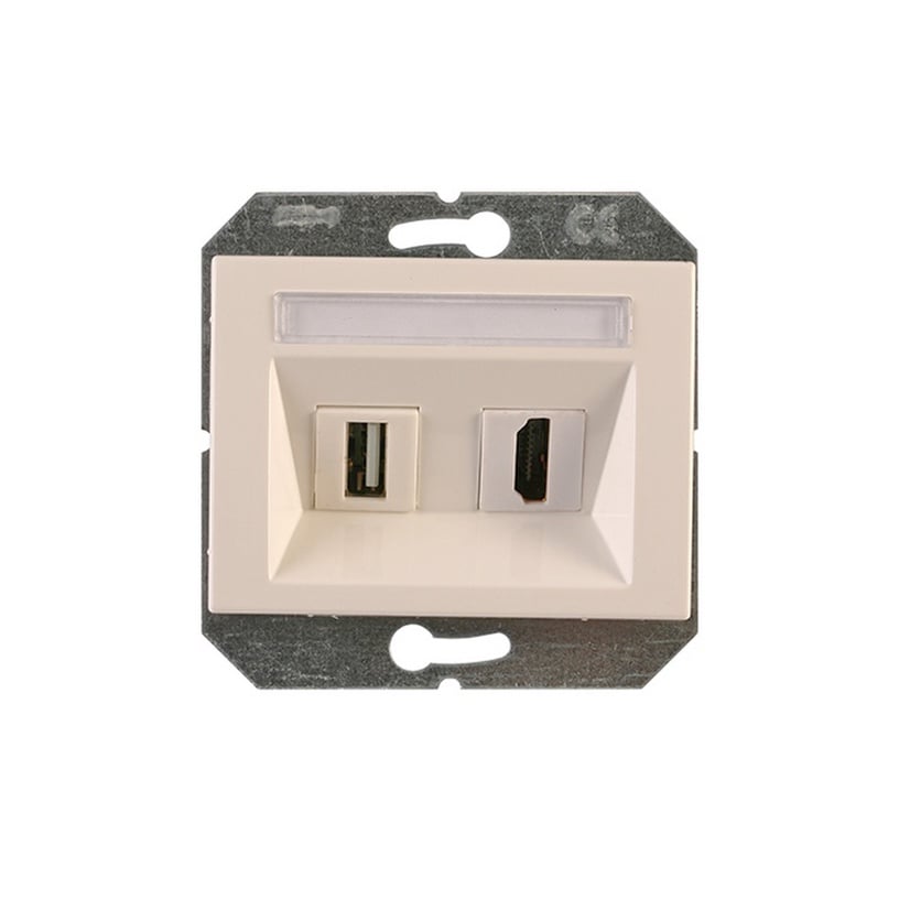 Розетка HDMI и USB Vilma XP500, белый