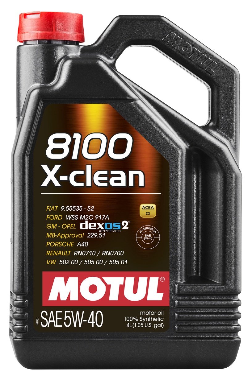 Mootoriõli Motul X-Clean 5W - 40, sünteetiline, 4 l