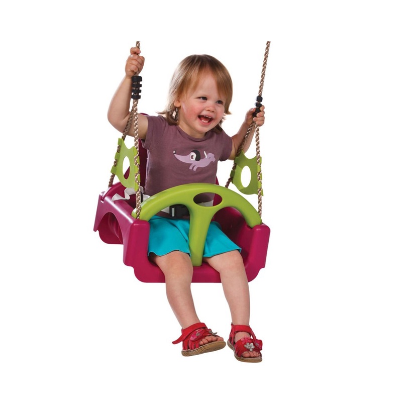Kiik lastele 4IQ Little Tiger 3in1, 30 cm, roosa