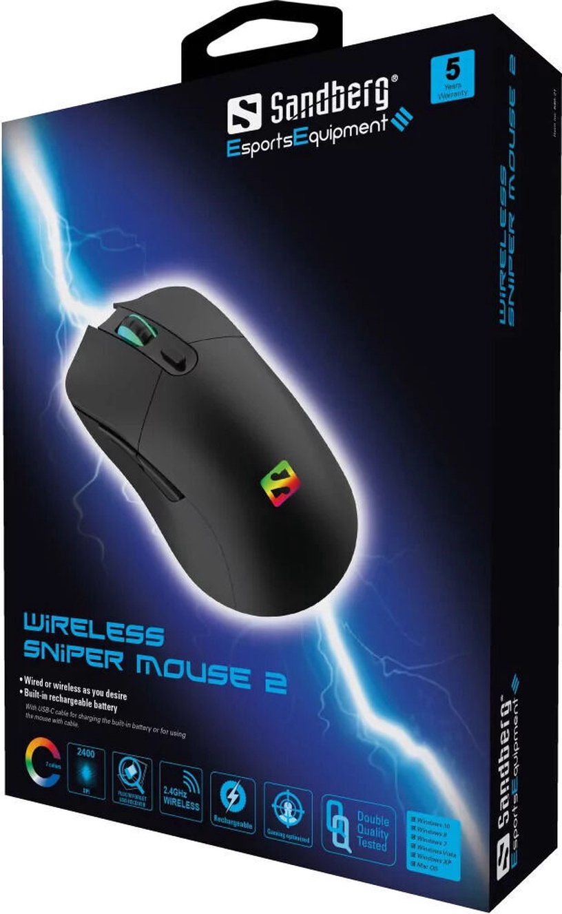 Игровая мышь Sandberg Sniper Mouse 2, черный