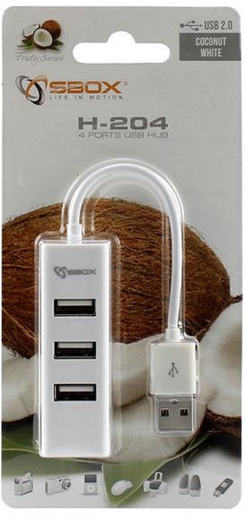 USB-разветвитель Sbox H-204W