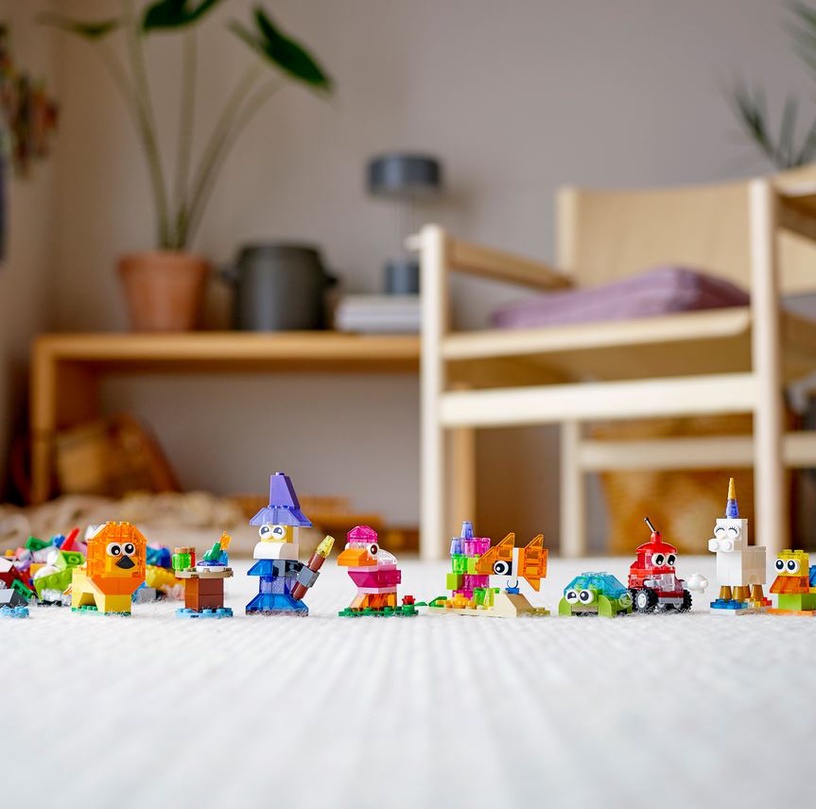 Konstruktor LEGO Classic Läbipaistvad loovmänguklotsid 11013