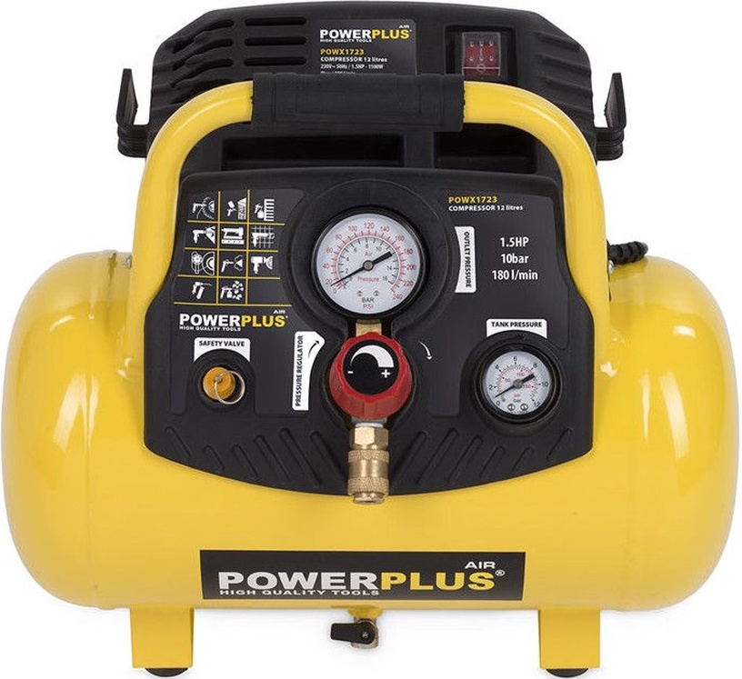 Воздушный компрессор Powerplus POWX1723, 1100 Вт