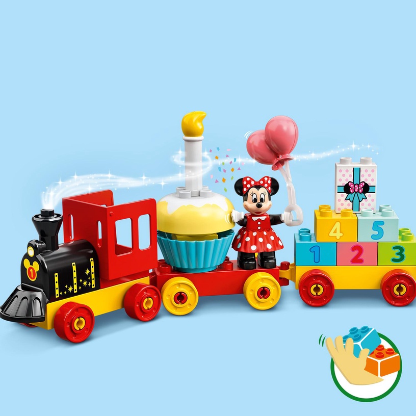 Konstruktors LEGO DUPLO® | Disney Mickey and Friends Mikipeles un Minnijas dzimšanas dienas vilciens 10941, 22 gab.