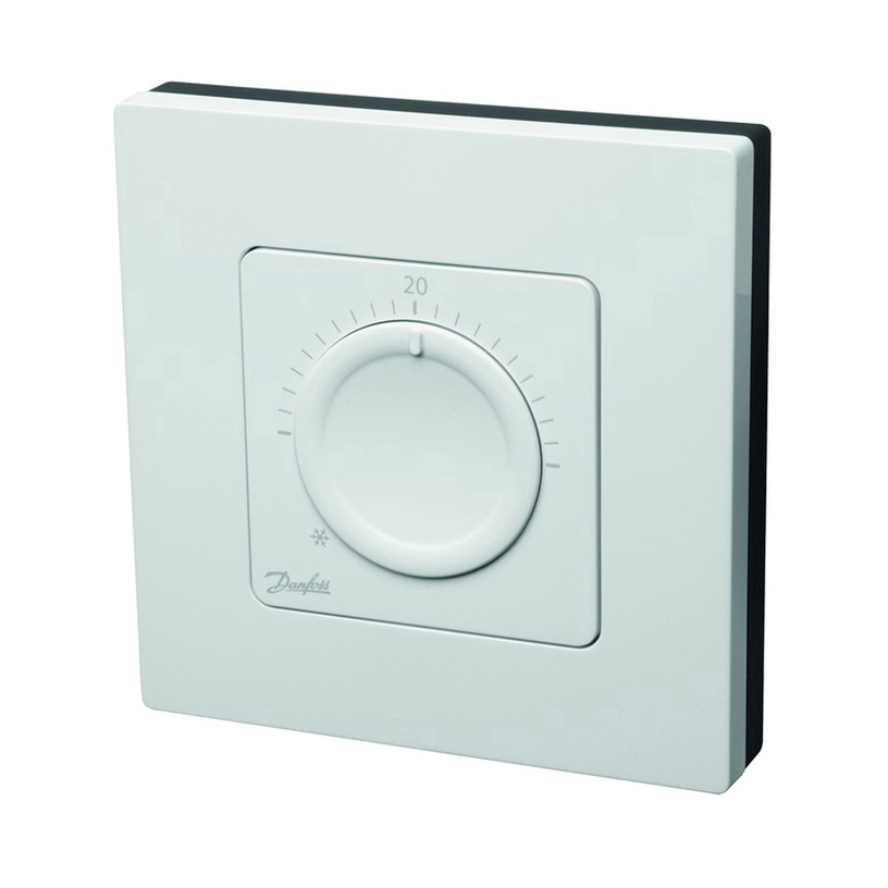 Термостат Danfoss, крепится на стену, белый, 2.5 см, 5 - 30 °С
