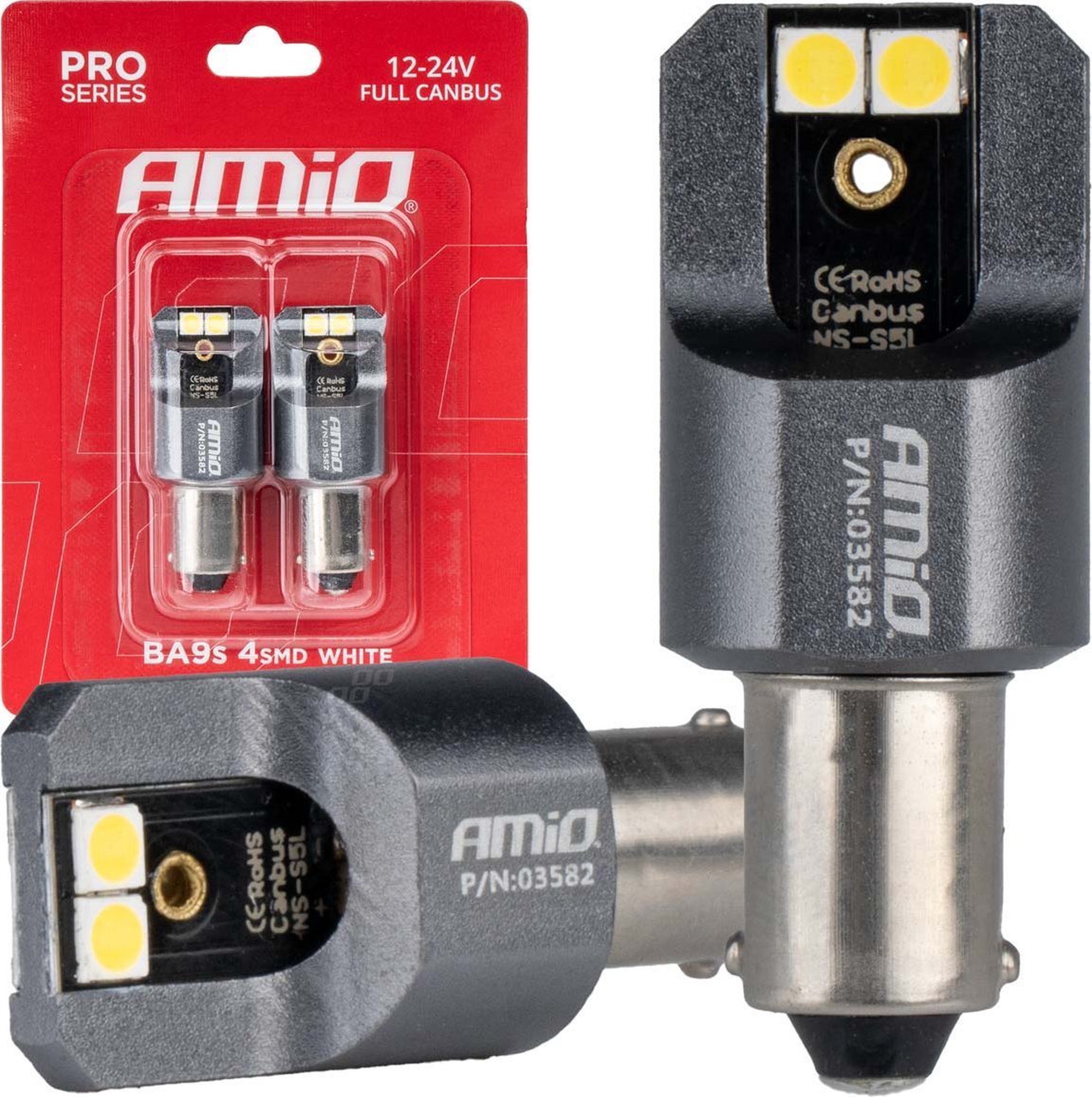 Autopirn AMiO Pro Series Full Canbus, led, valge v./hall v., 24 V - K-rauta