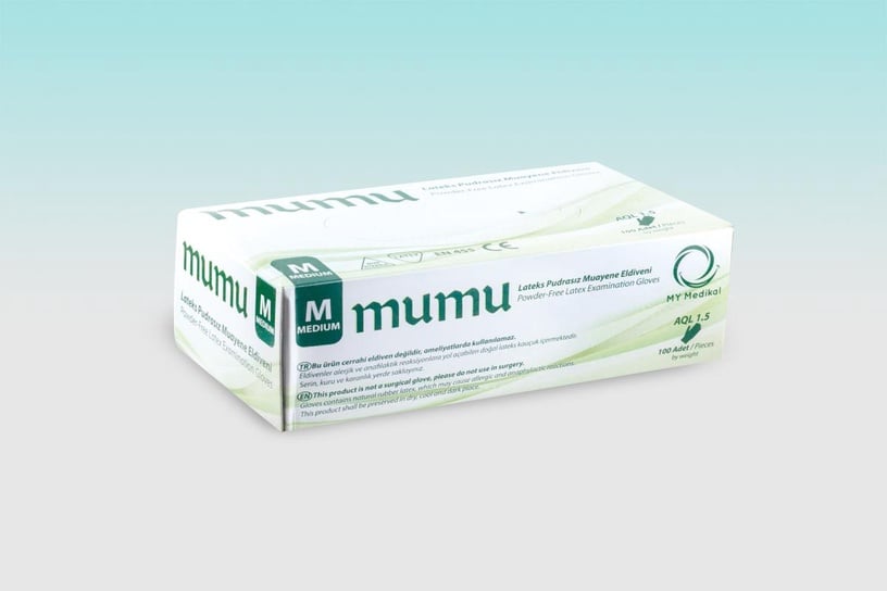 Перчатки одноразовые, белый, M
