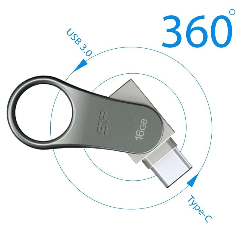 USB-накопитель Silicon Power Mobile C80, 16 GB