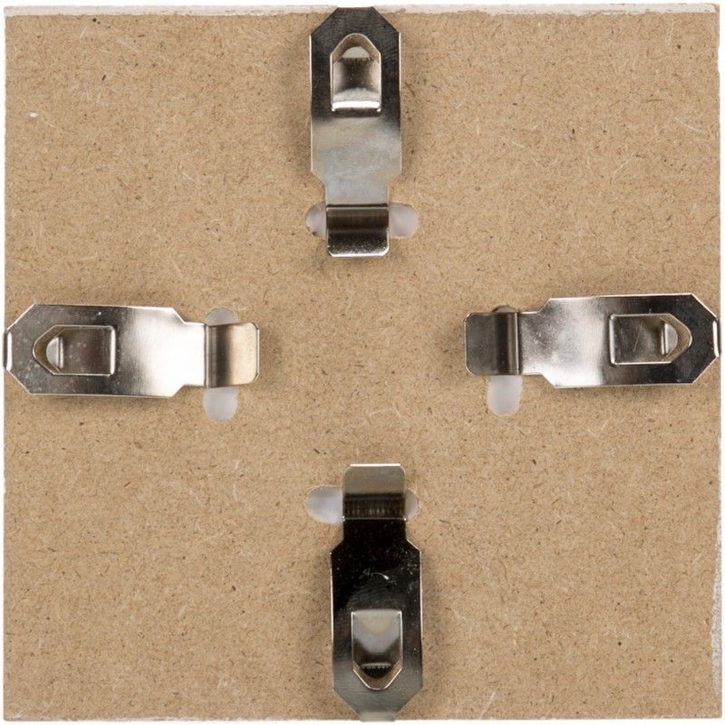 Foto rāmis Victoria Collection Clip, 10 cm x 10 cm, balta