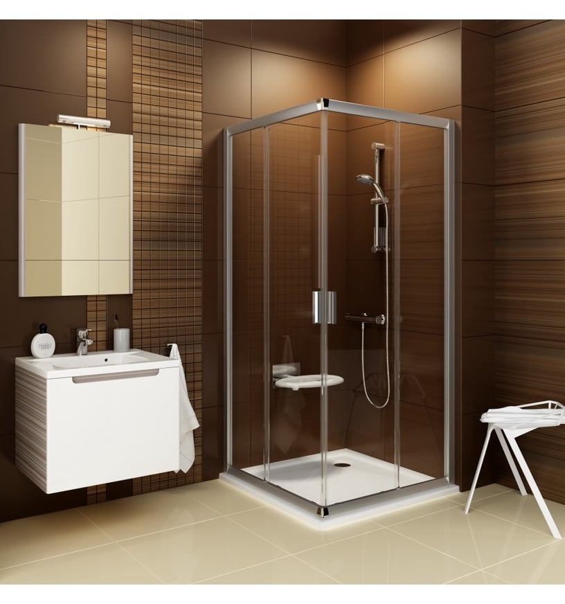 Душевая кабина Ravak Blix BLRV2 - 80 1LV70100Z1, без поддона, 80 см x 80 см x 190 см