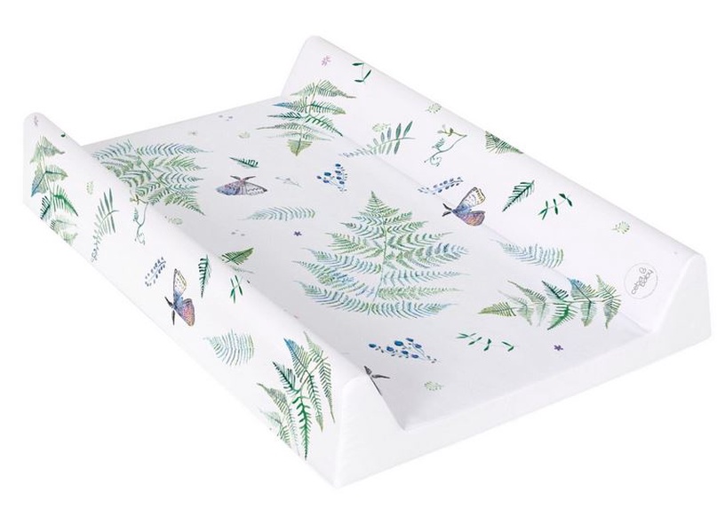 Pārtinamā virsma Ceba Baby Comfort Watercolor World, 70 cm x 50 cm, balta/zaļa