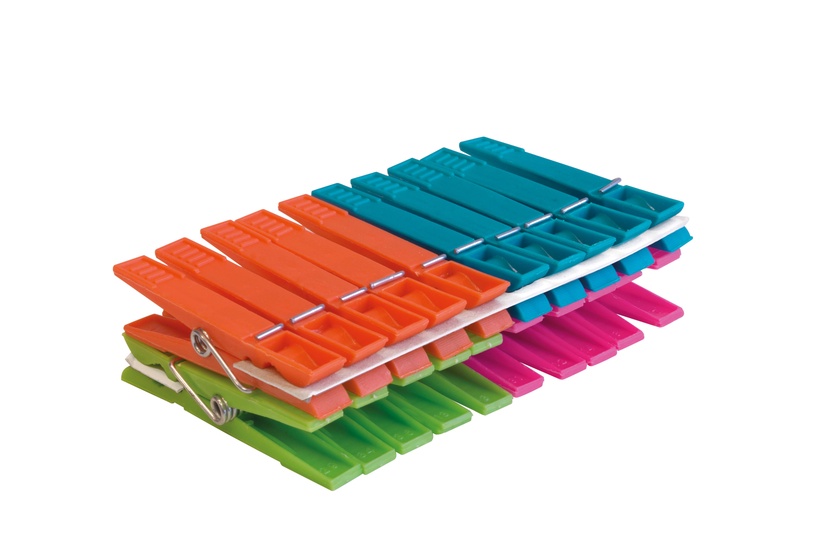 Veļas saspraudes 9600, 12 cm x 7 cm, plastmasa, 20 gab.