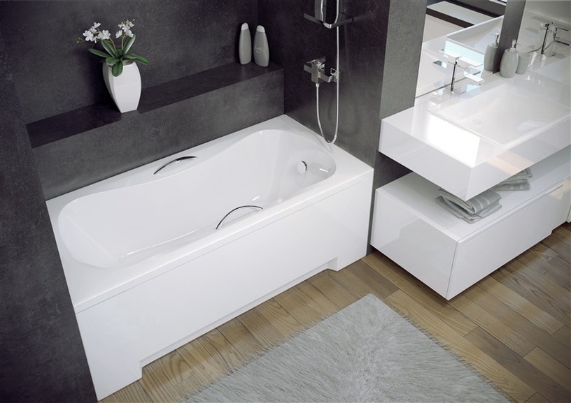 Vann, sisseehitatav Besco Aria Plus, 170 cm x 70 cm x 39 cm, ristkülik