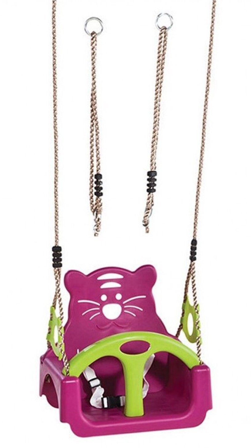 Kiik lastele 4IQ Little Tiger 3in1, 30 cm, roosa