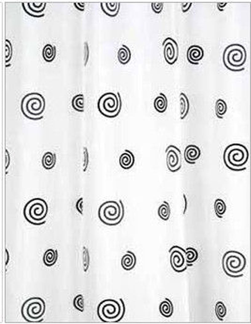 Штора для ванной Ridder Snail 403130, белый/серый, 200 см x 180 см