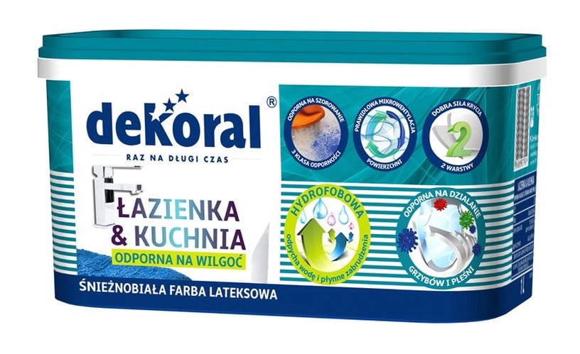Эмульсионная краска Dekoral Lazienka & Kuchnia, белый, 1 л