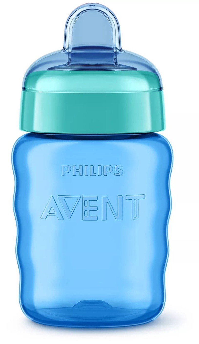 Чашка с носиком Philips Avent, 260 мл, 9 мес., пластик, синий