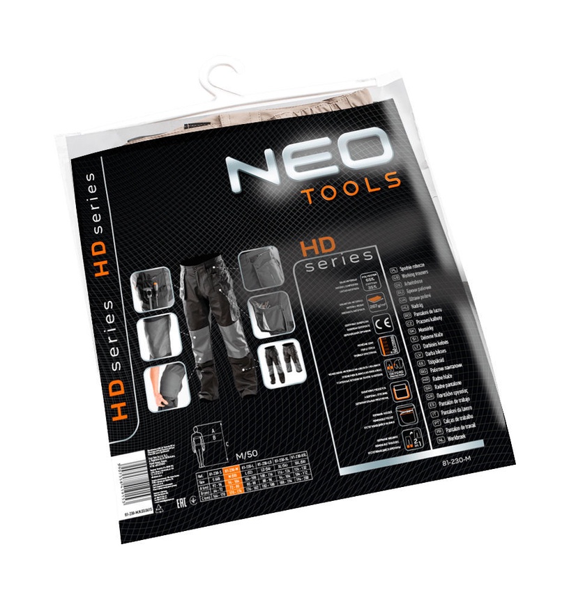 Рабочие штаны NEO, черный/серый, L размер