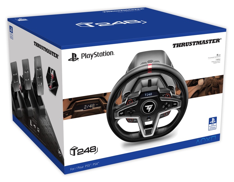 Игровой руль Thrustmaster T248 PC/PS4/PS5, черный