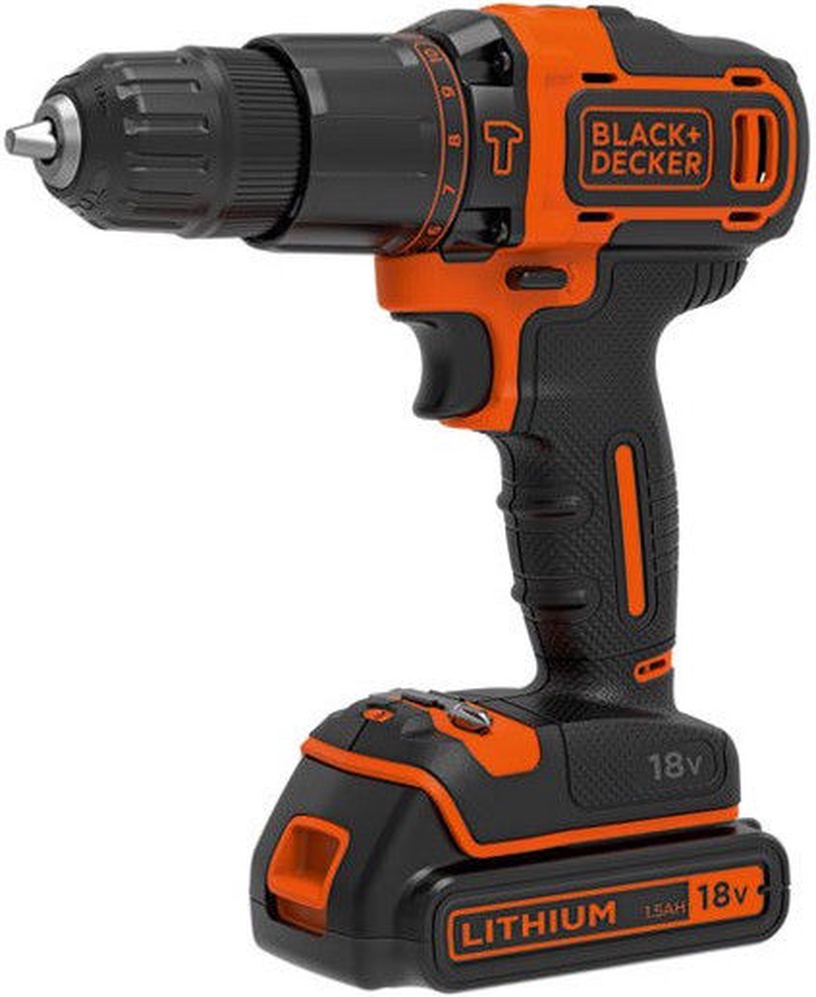 Akukruvikeeraja koos akuga Black & Decker BCK21S1S-QW, 18 V, 1.5 Ah