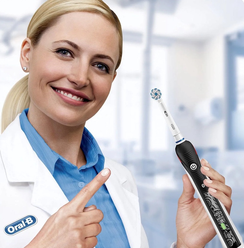 Электрическая зубная щетка Braun Oral-B Teen, белый/черный