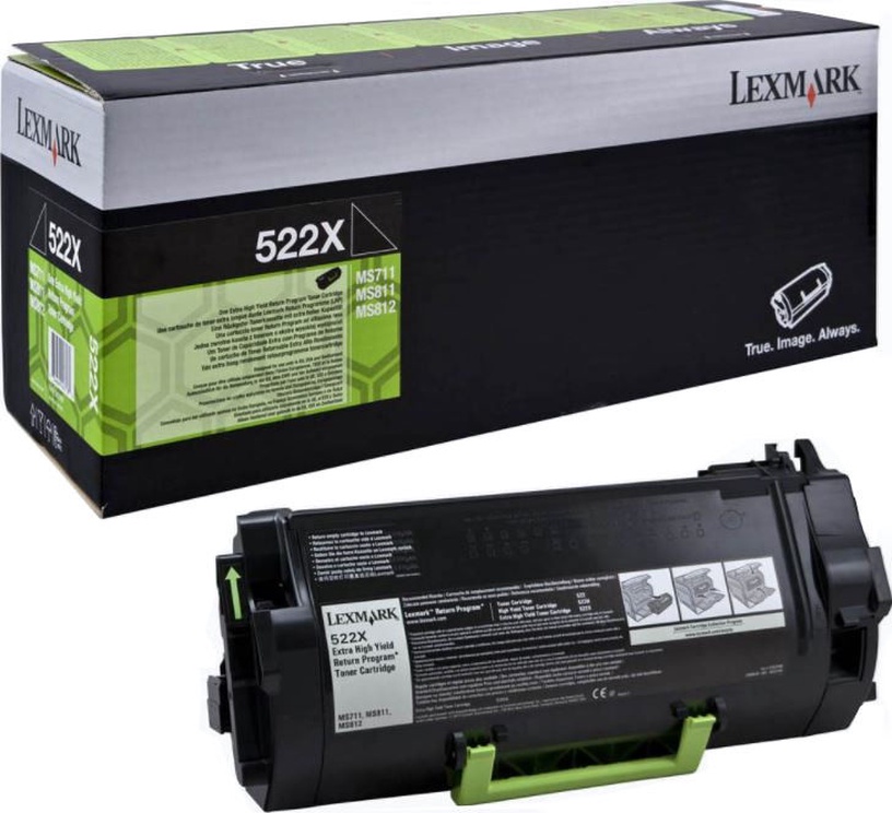 Tonera kasete Lexmark 52D2X00, melna